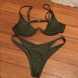 Green bikini